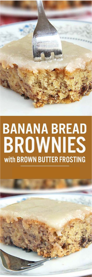 Banana Bread Brownies #Banana#bread