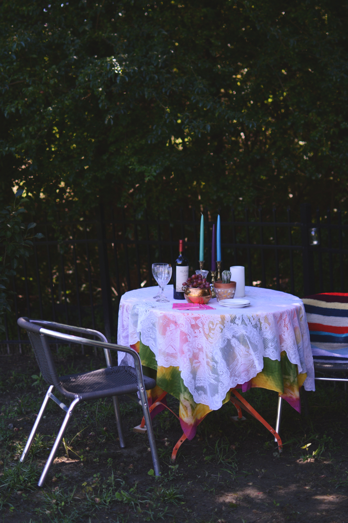 A Colorful Romantic Dinner at Home For Fathers Day