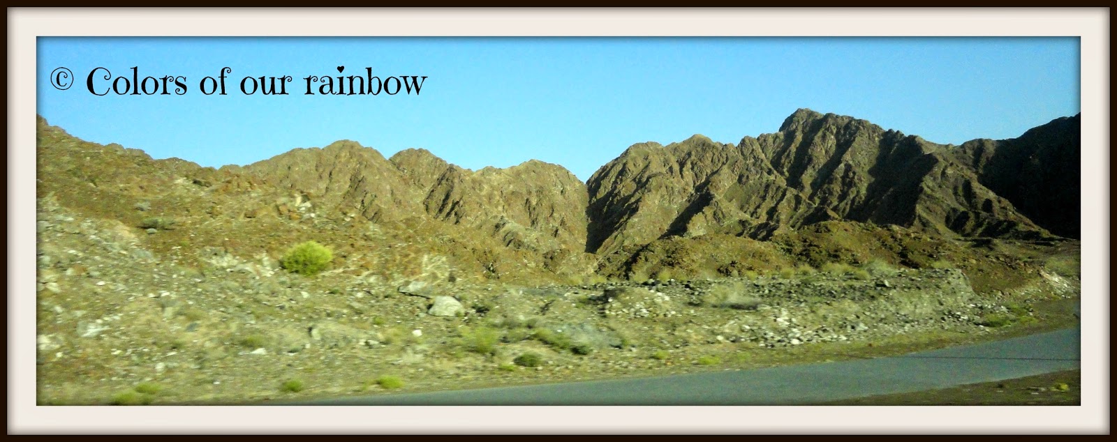 The highway to khorfakkan @colorsofourrainbow.blogspot.ae