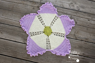 Ribbon & Lace Flower Afghan Crochet Pattern