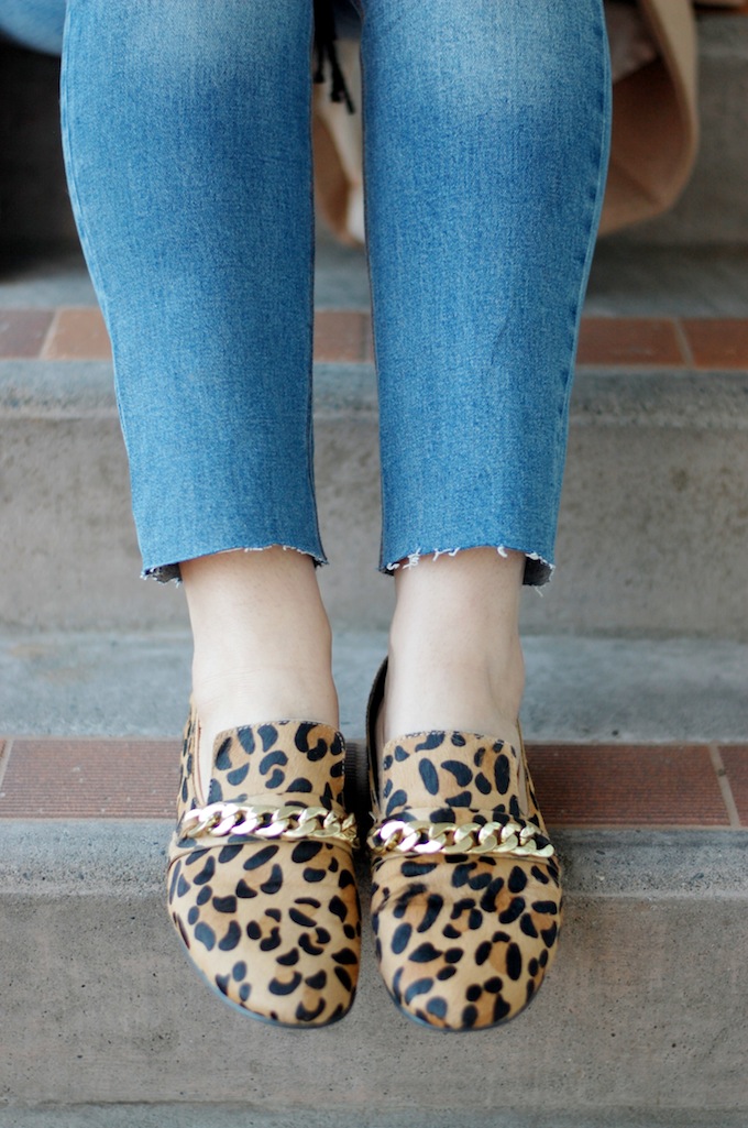 Steve Madden leopard loafers