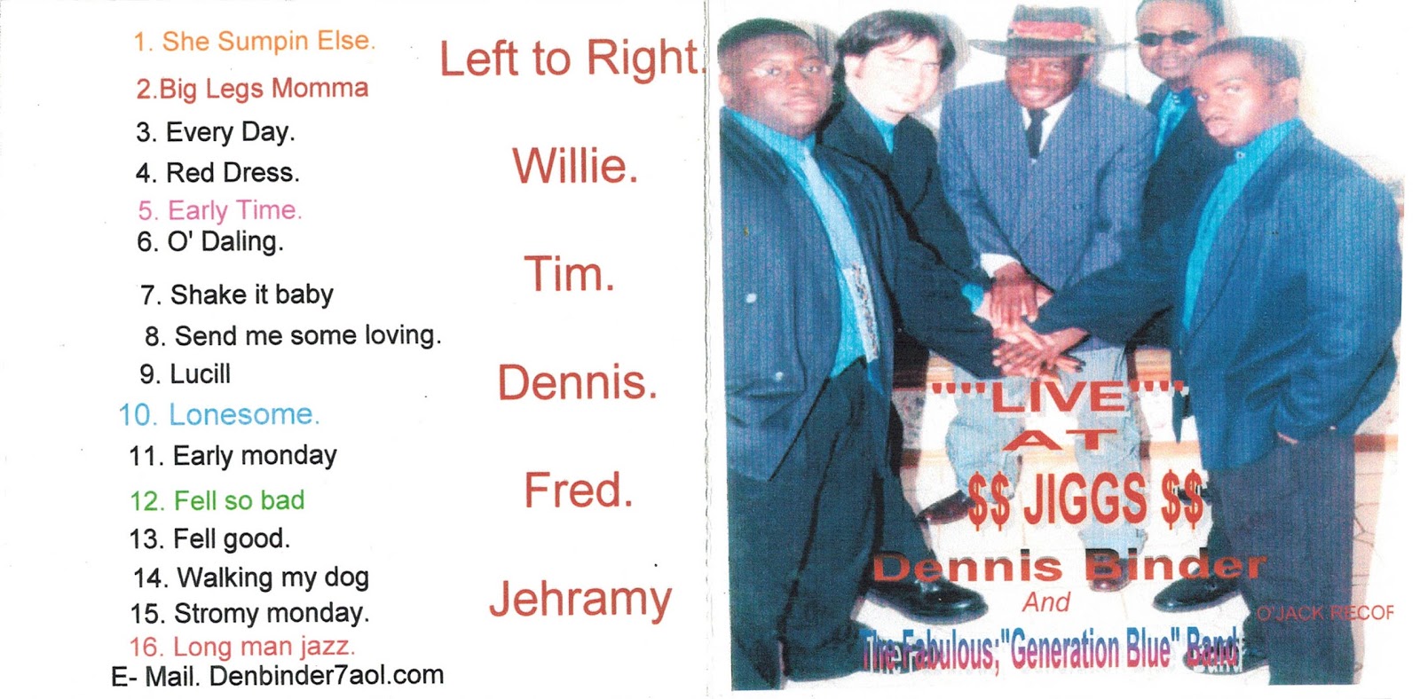 Don't Ask Me I Don't Know Dennis Binder Live At Jiggs