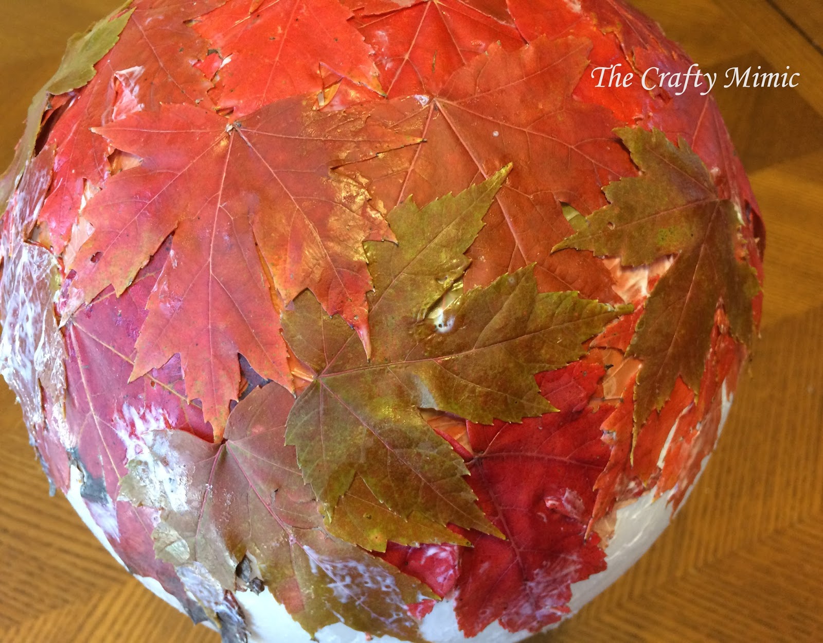 The Crafty Mimic Real Maple Leaf Basket