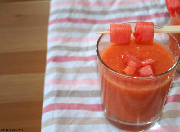 Receta Gazpacho de sandía HortoGourmet