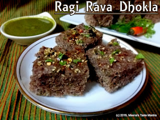 Ragi Rava Dhokla