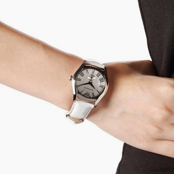 Emporio Armani AR0697 Classics Leather Strap Women Watches Avenue Online