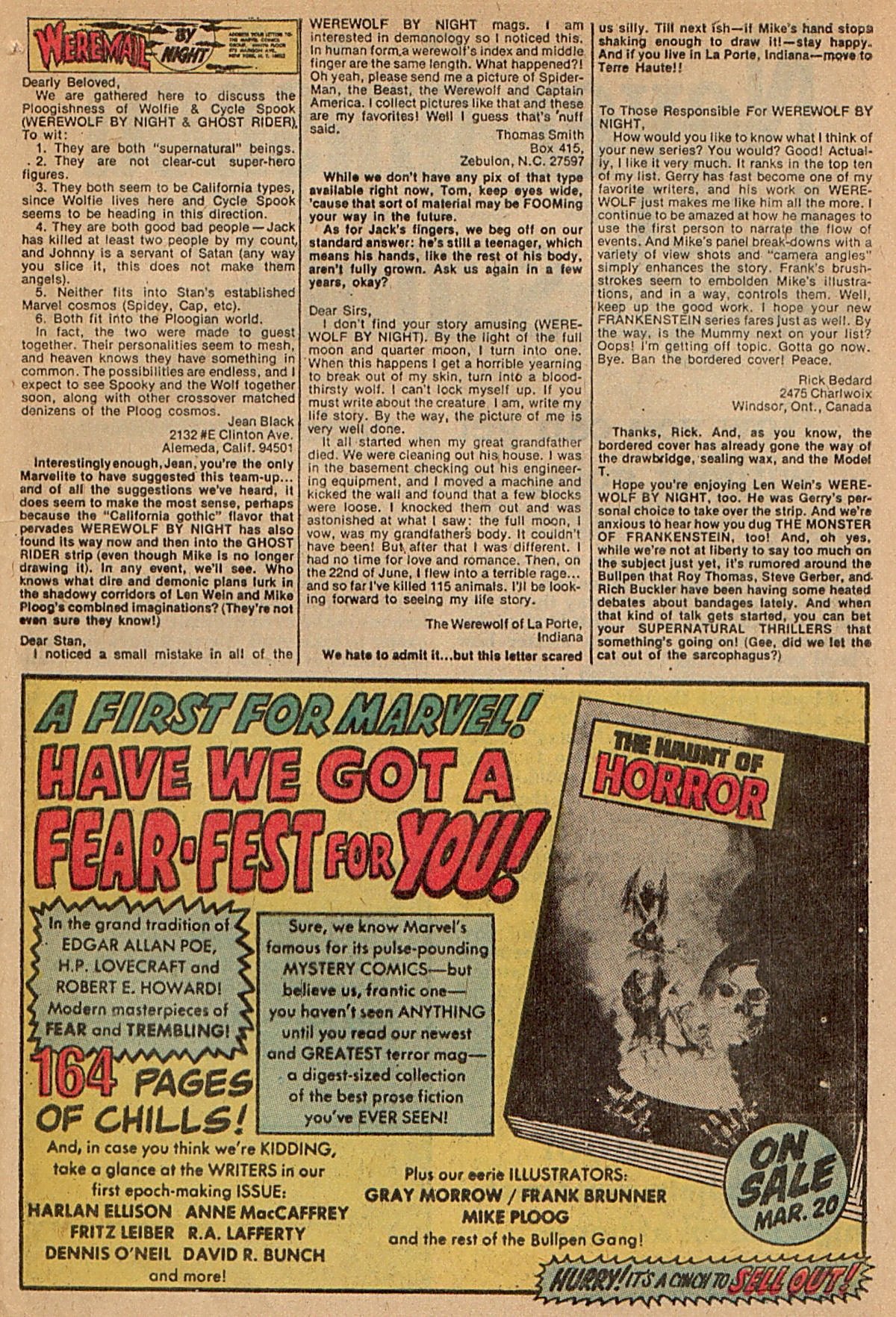 Read online Werewolf by Night (1972) comic -  Issue #6 - 23