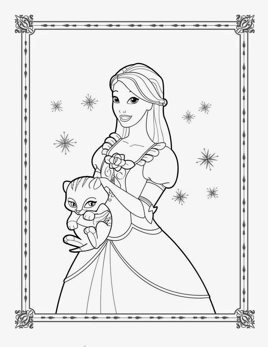 The Holiday Site Coloring Pages of Barbie Free and Downloadable