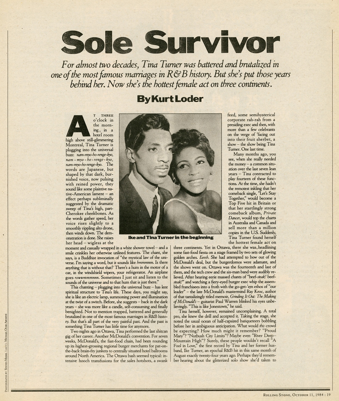 Top Of The Pop Culture 80s Tina Turner Rolling Stone 1984