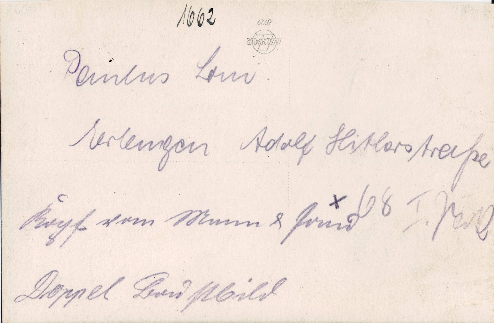 Sleuthing Our Ancestors: Is Adolf Hitlers Name on this Photo - 1931