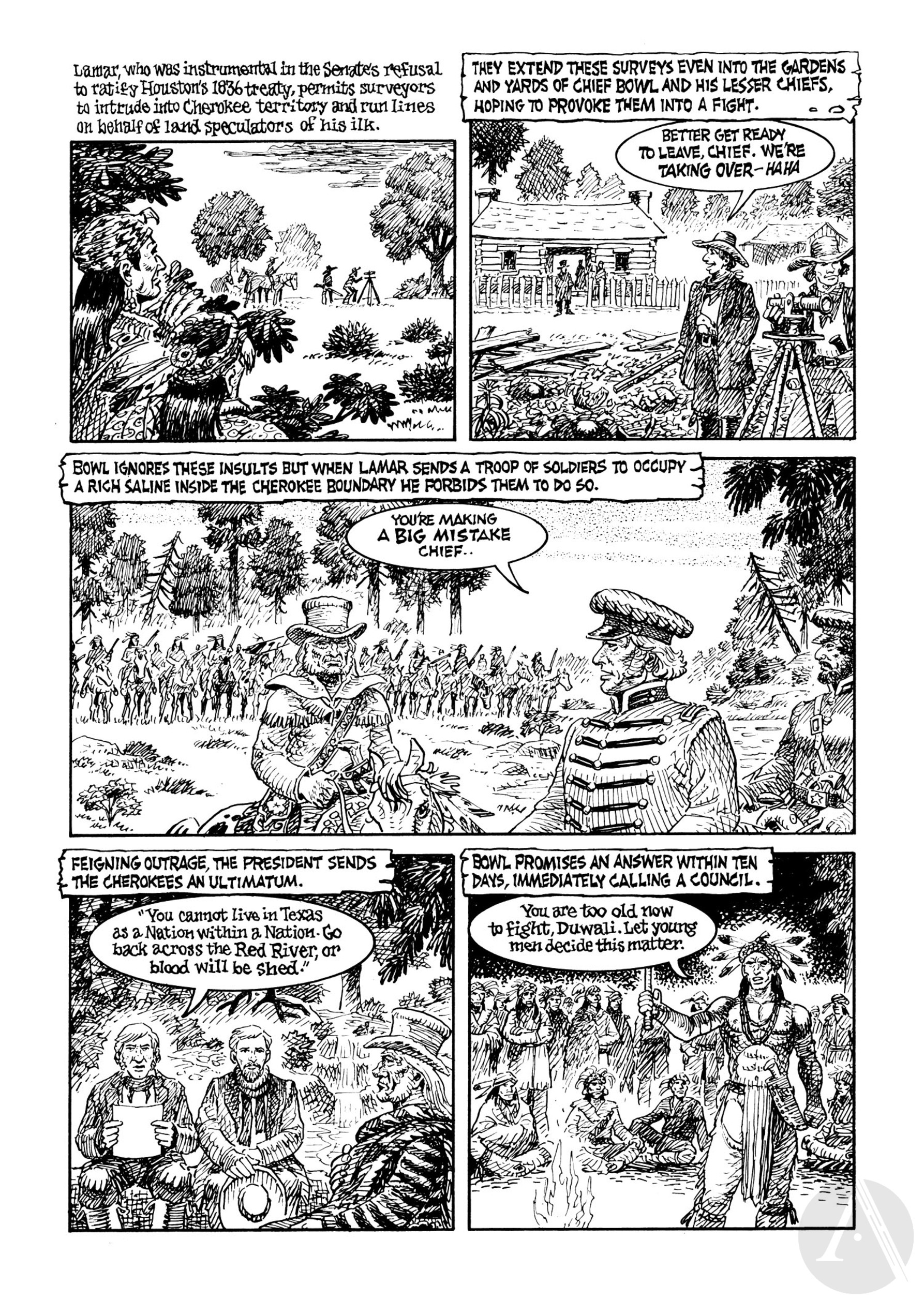 Read online Indian Lover: Sam Houston & the Cherokees comic -  Issue # TPB - 83