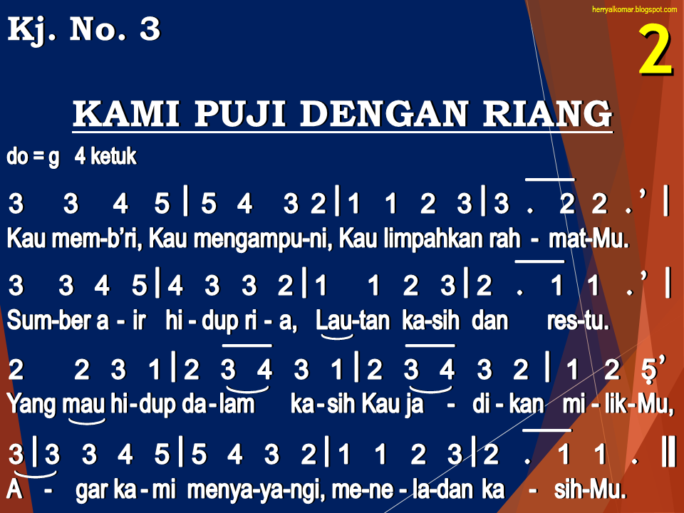 TouRoeroekan: Kidung Jemaat No. 3