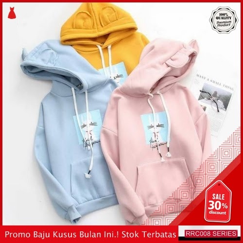 RRC008F31 Flain Terbaru Cat Sweater Hodie Wanita Terbaru BMGShop