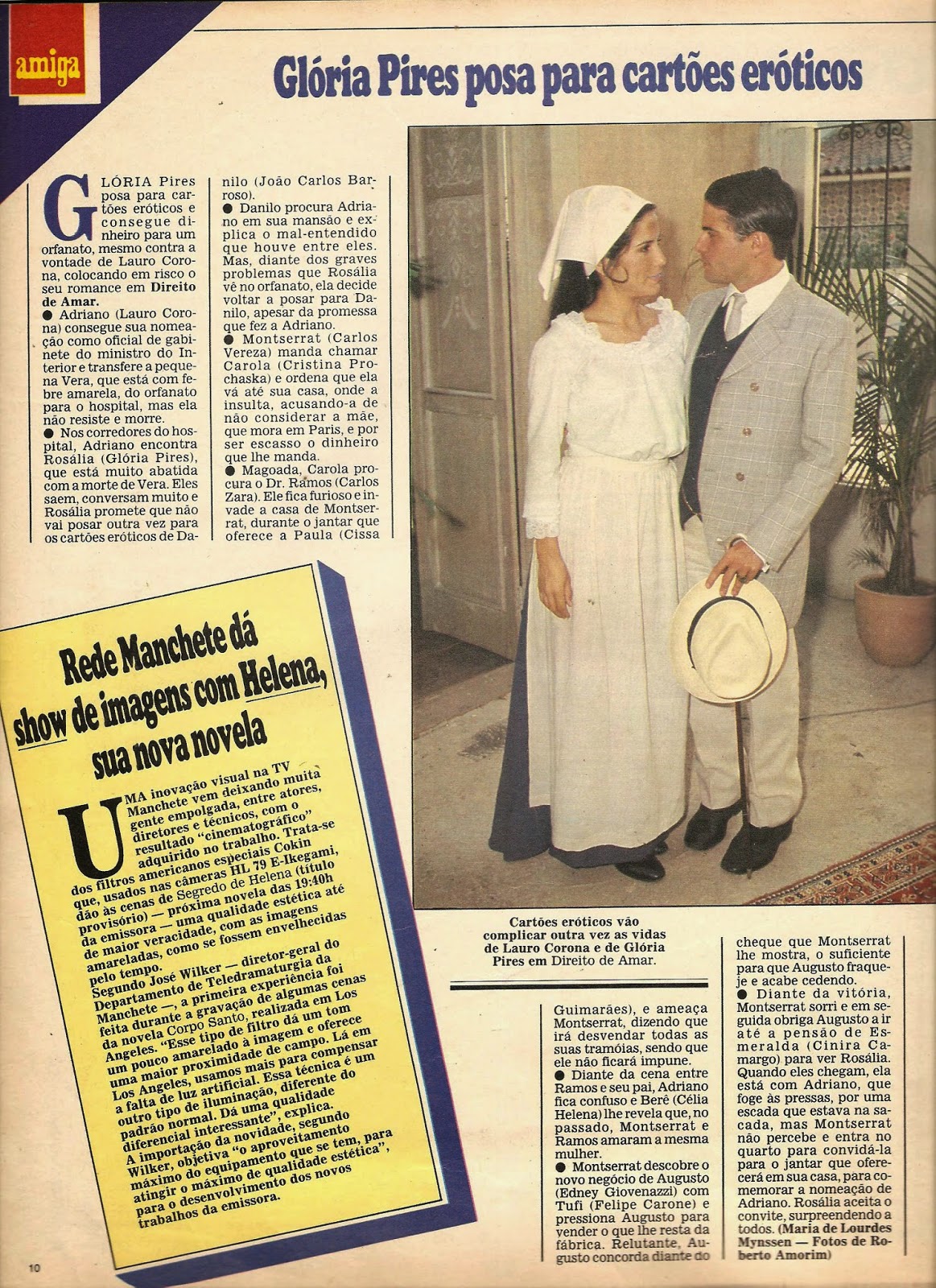 revista amiga & novelas DIREITO DE AMAR 1987 revista amiga & novelas DIREITO DE AMAR 1987