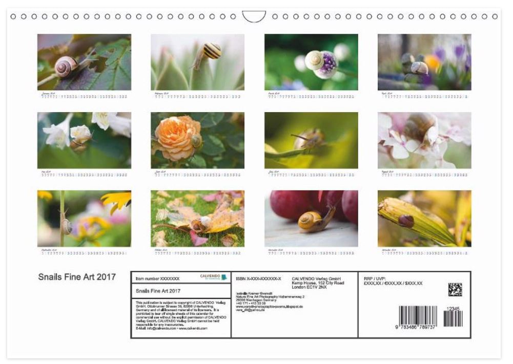 vereditphotographicpoems My new Fine Art Snail Calendar 2017 is now available !!! Everywhere