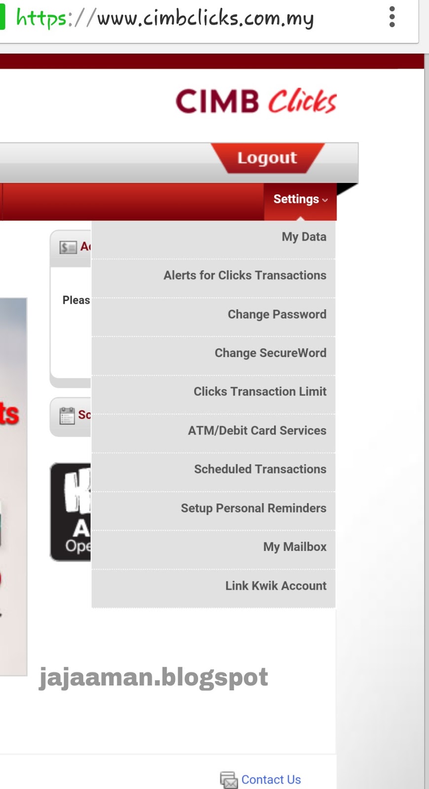 Change Cimb Click Password - Do not click on any links or.