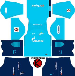 Zenit St Petersburg Kits 2017/18 - Dream League Soccer