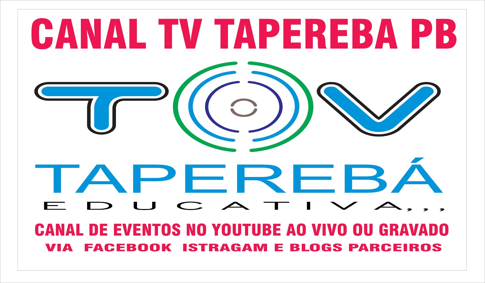 TV  TAPEREBA PB  CANAL DE EVENTOS  EDUCATIVO
