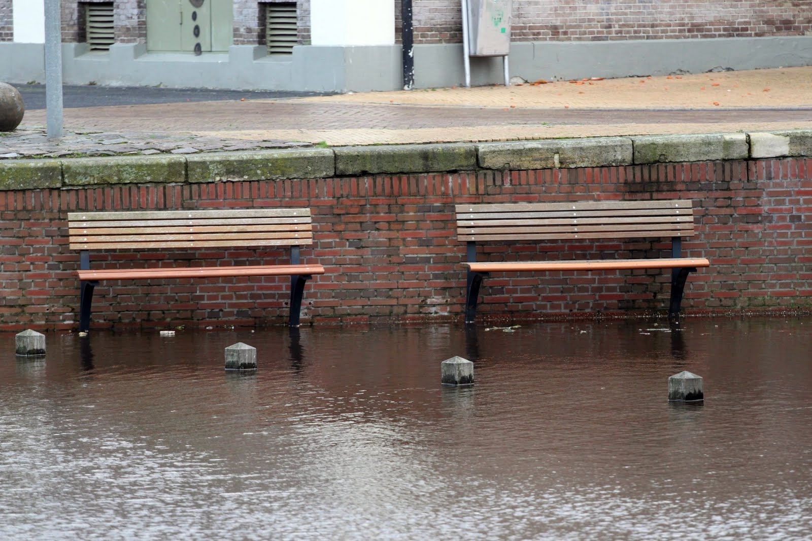 Stormblast1953 Hoog water in Groningenstad op 6 januari 2012