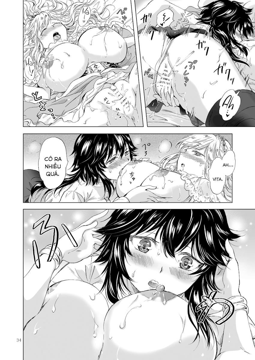 HentaiVN.net - Ảnh 35 - Tuyển tập Yuri Oneshot - Chap 126: Seinaru Chichi no Elf Hime