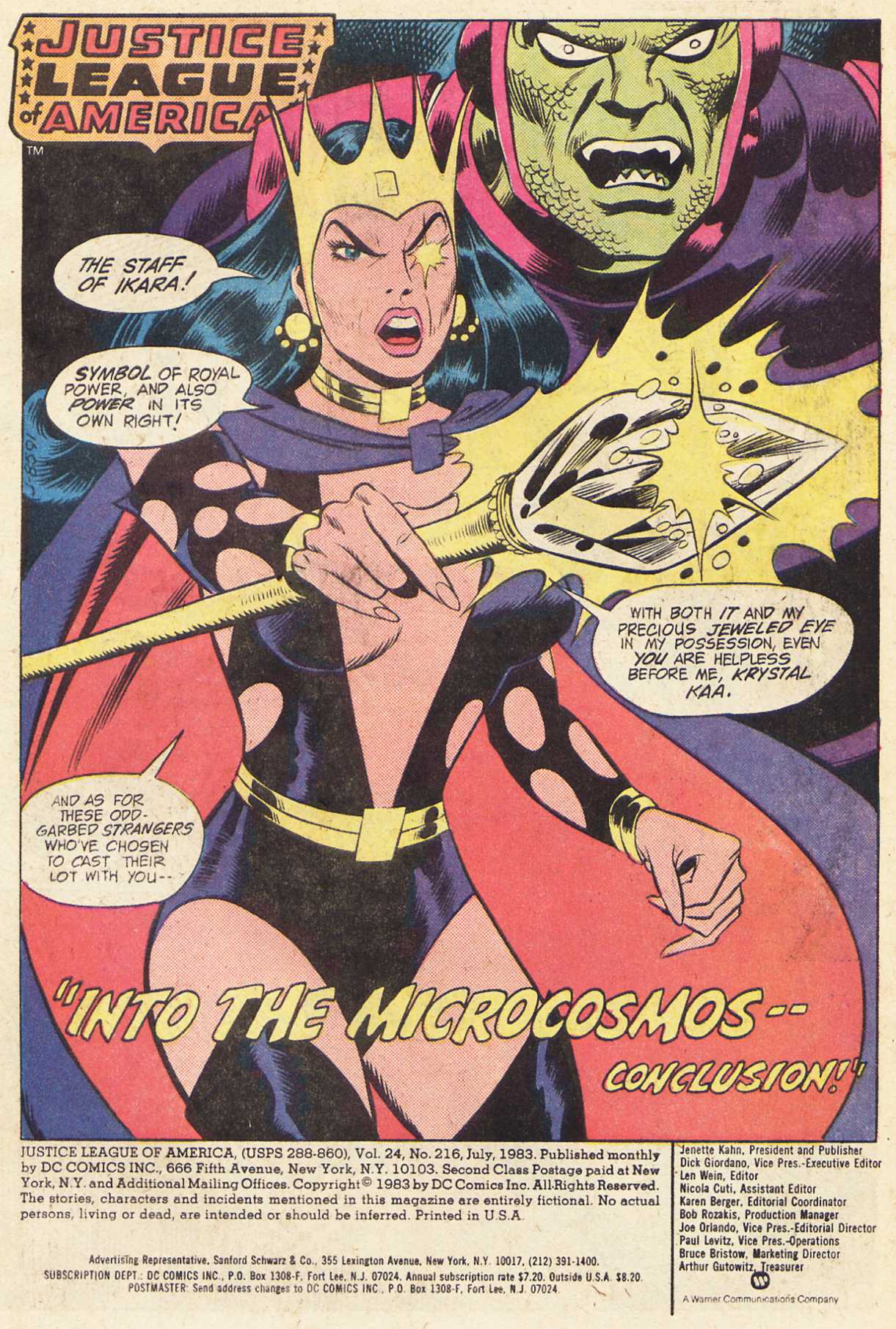 Read online Justice League of America (1960) comic - Issue #216 - 2
