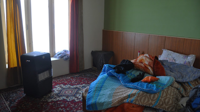 Leh Ladakh Himalayas mountians flight hotel room winters