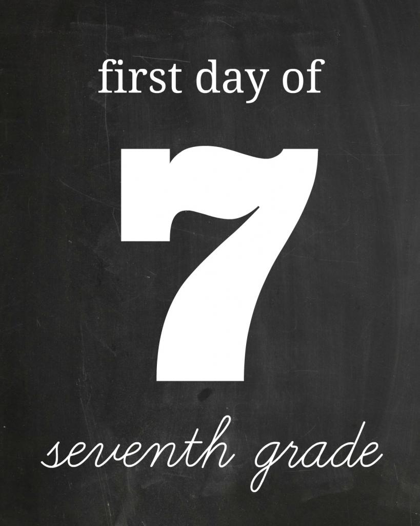 She's crafty First Day of School Printable
