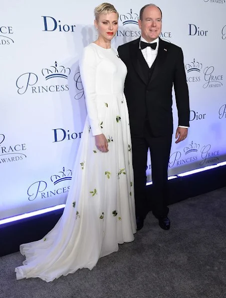 Princess Charlene of Monaco attended the 2016 Princess Grace awards gala at Cipriani 25 Broadway on October 24, 2016 in New York City