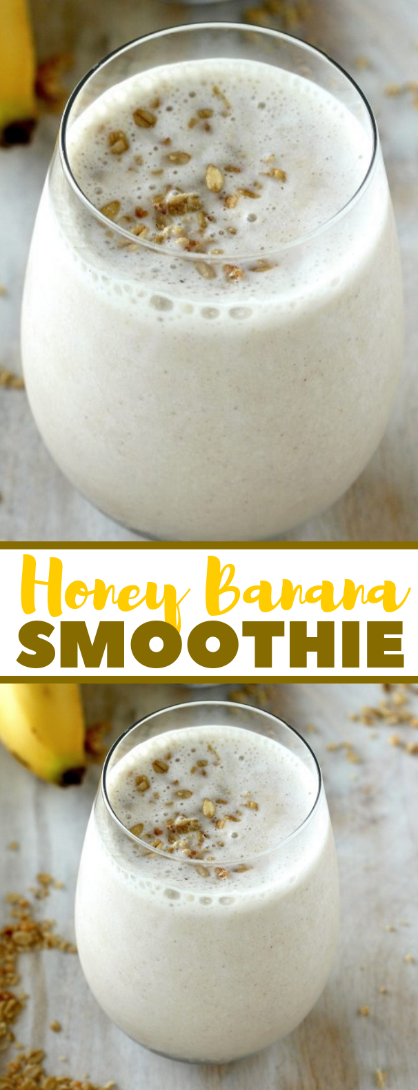 The Best Banana & Honey Smoothie EVER #healthydrink #creamy