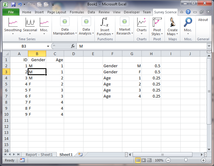 Stats, MR and Data New rim weighting Excel macro