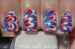 nail australia watermarble marble polish boomerang