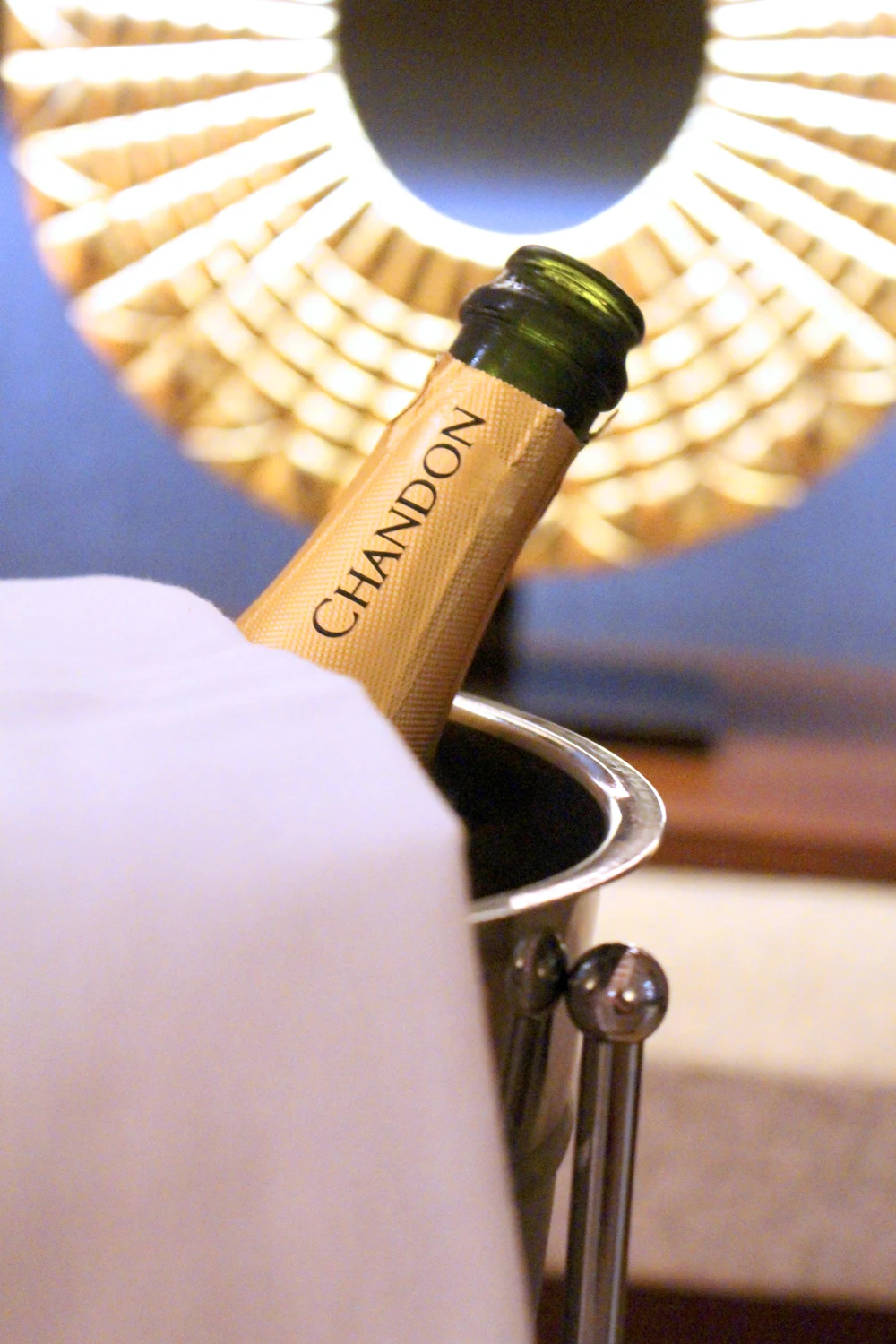 Chandon sparkling wine at Sumaq, Aguas Calientes, Peru - lifestyle & travel blog