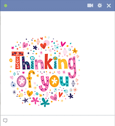 Thinking of You Text Emoticon