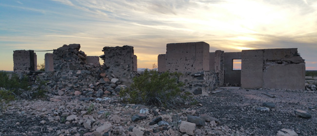 Urban Exploration of Buffalo Bill Cody Abandoned Stone House Ruins in Dateland, Arizona