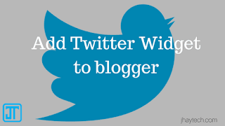 Twitter gadget on blogger