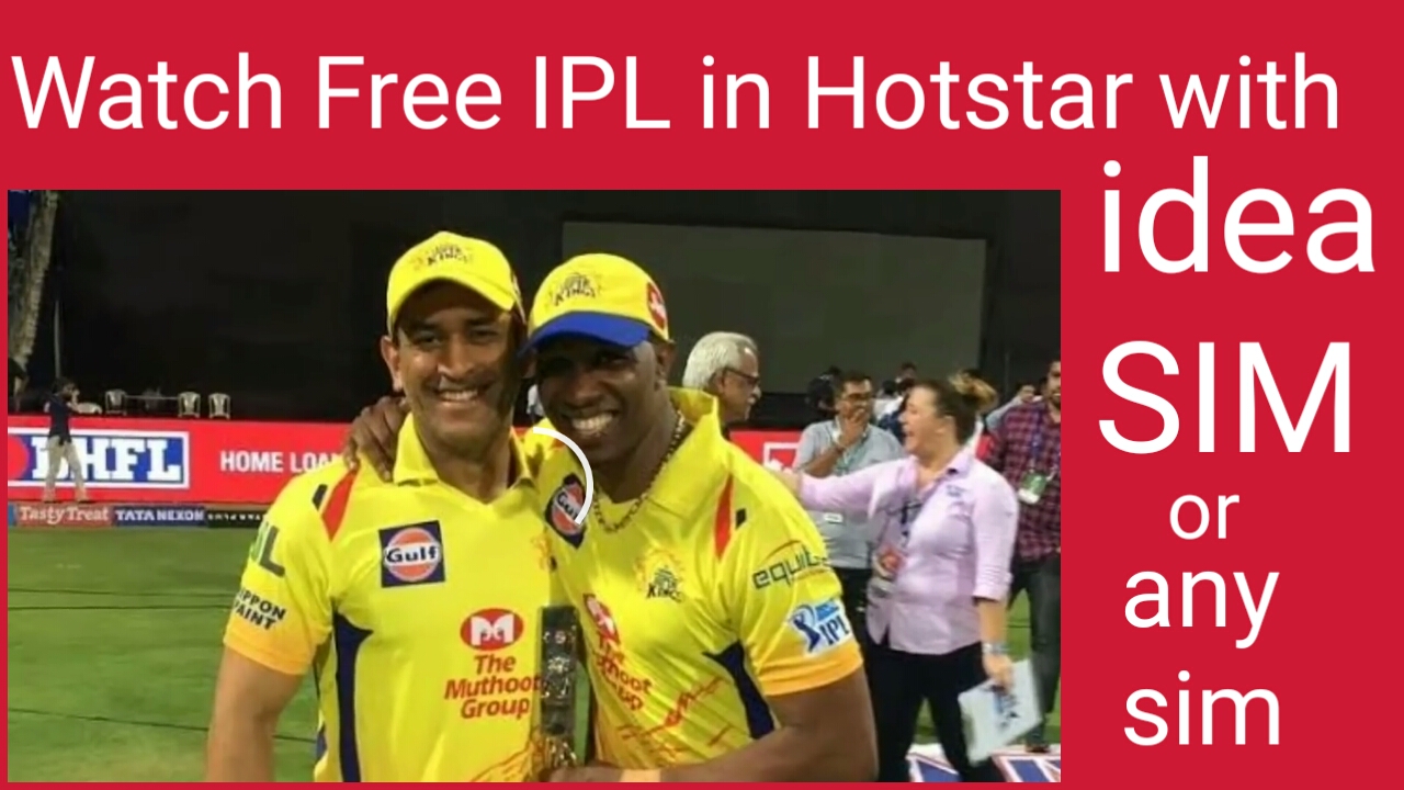 Idea sim se Hotstar par Live IPL match free me kaise dekhe