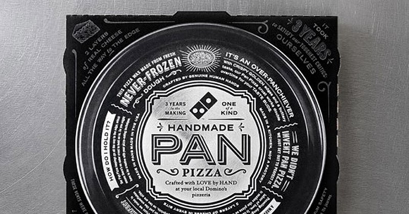 Dominos Pizza Box Label