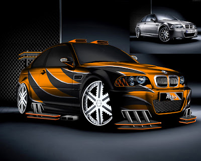 Orange Black Bmw wallpeper