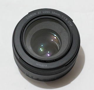Lensa Canon EF 50mm f/1.8 STM Fullset