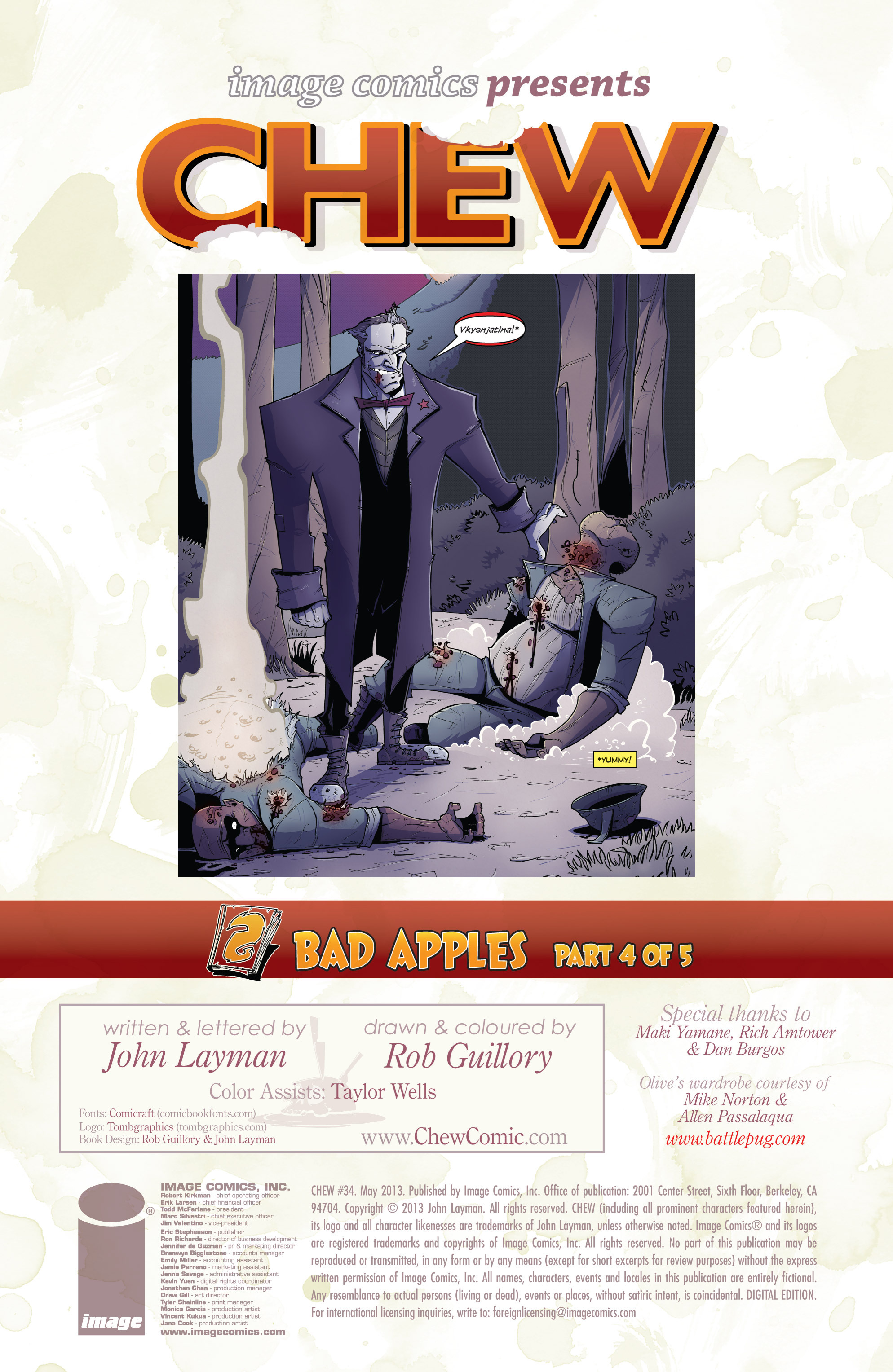 Read online Chew comic -  Issue #34 - 2