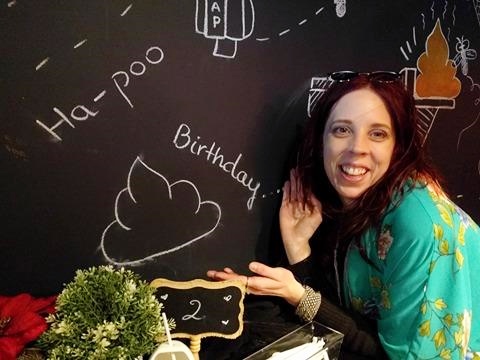 Poop Cafe, Toronto, Birthday, Restaurant, The Purple Scarf, Melanie.Ps, Ontario, Canada