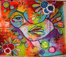 colorful painting bird creative paint birds canvas paper watercolor