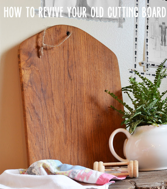 how-to refinish a wooden cutting board