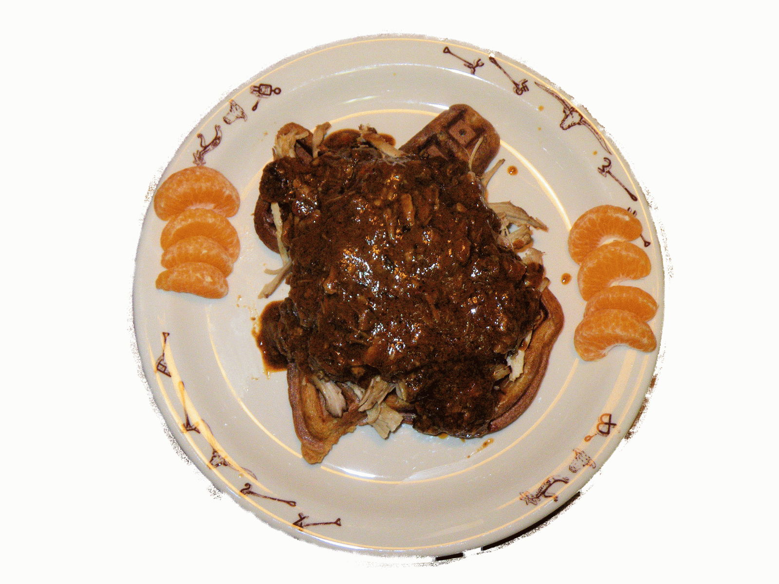 Peppermania Texas SOS Savory Waffles As A Shingle