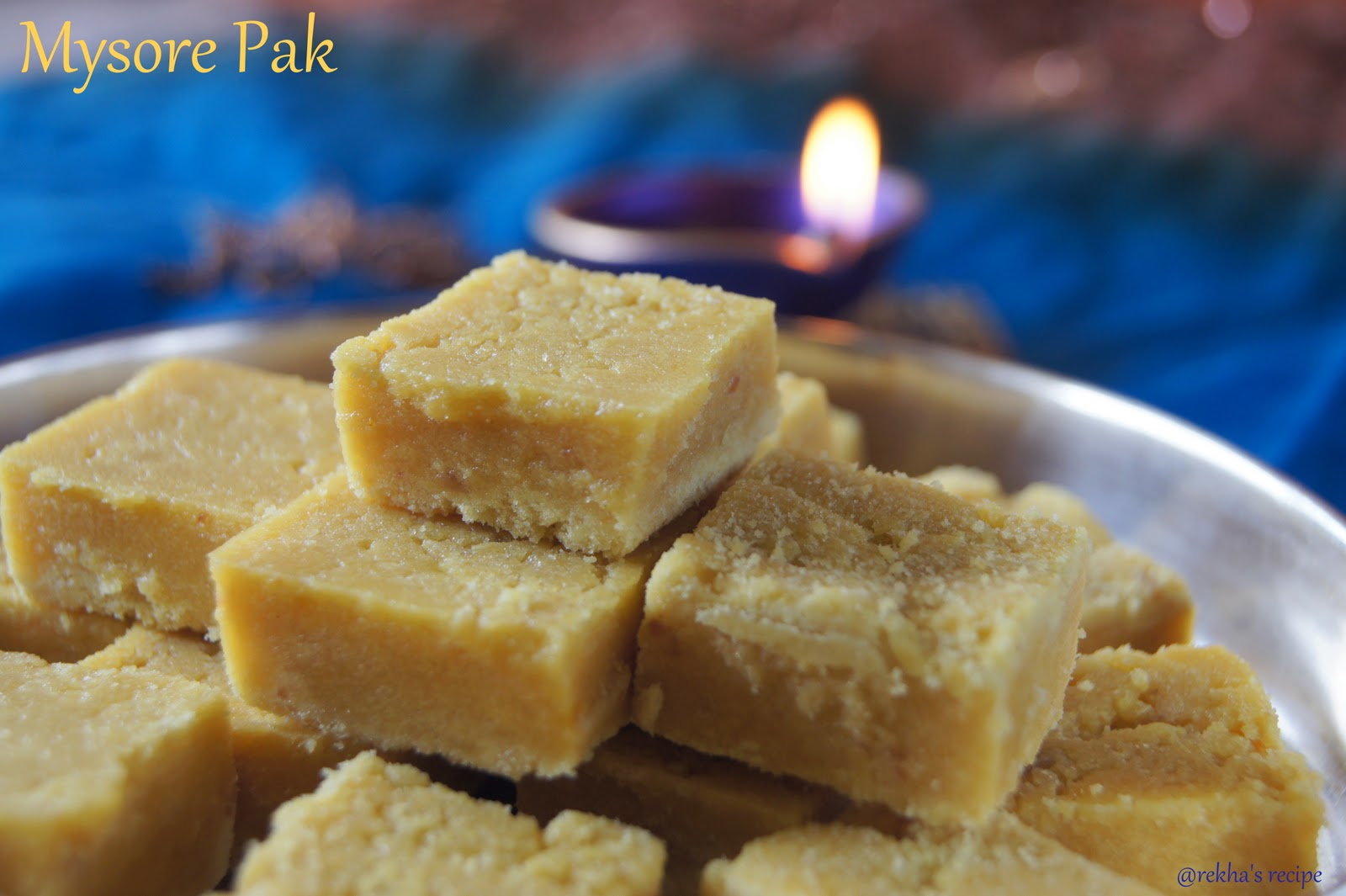 Mysore Pak / Diwali Sweets :: Rekha's Recipe