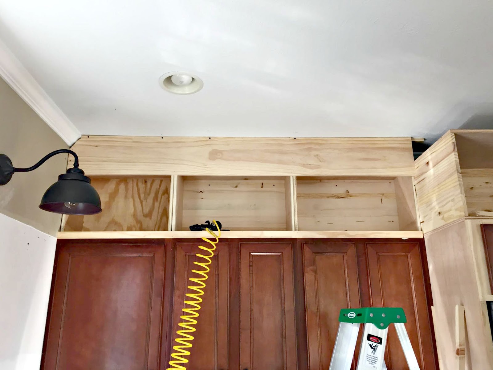 Extending Cabinets Up To The Ceiling Thrifty Decor Diy And Organizing Extending Cabinets Up To The Ceiling, How To Build A Kitchen Upper Cabinet