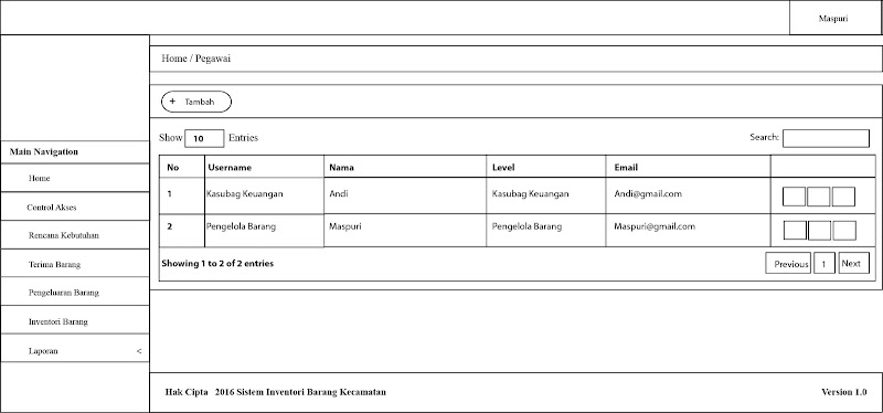 Contoh Prototype Program Sistem Inventori Barang