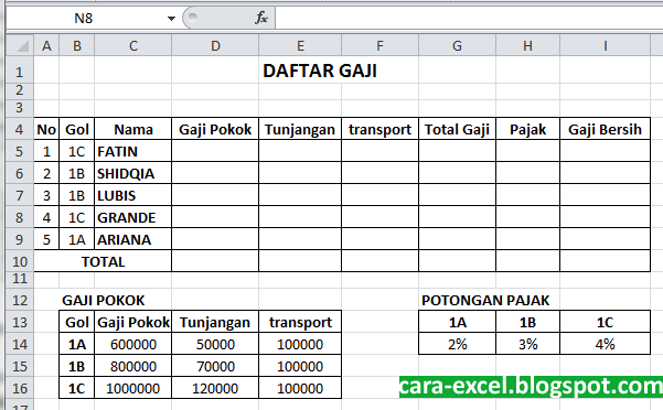 Contoh Soal Vlookup Dan Hlookup