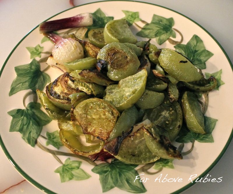 Gardening and Roasted Green Tomatoes