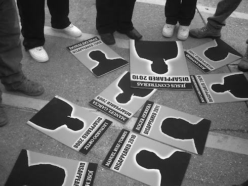 Congress of Day Laborers with Names of the Missing Immigrants at Their Feet